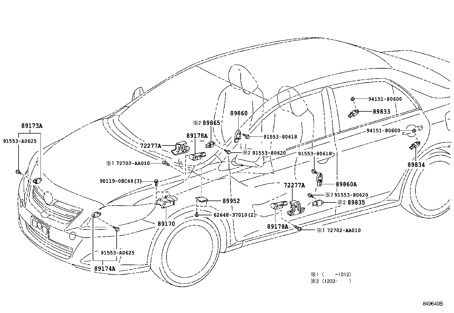 Exploded illustration 849640B