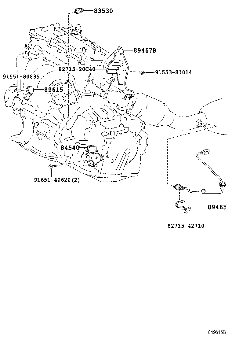 Exploded illustration 849645B