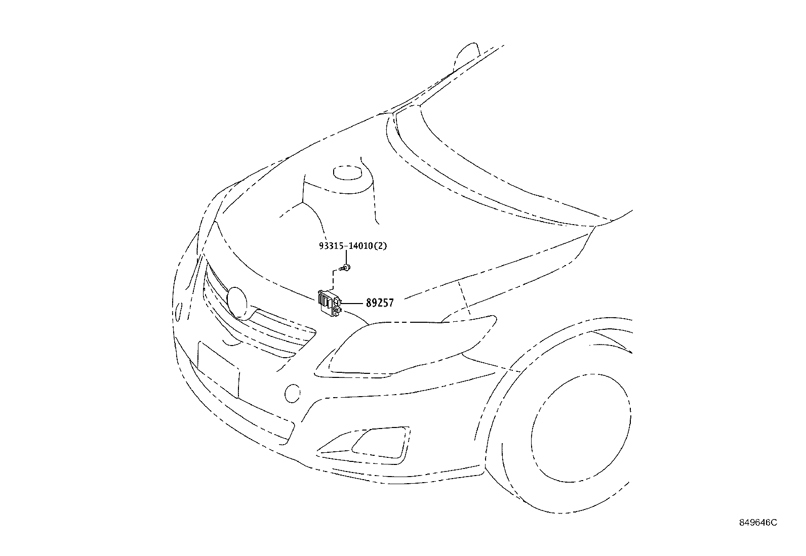 Exploded illustration 849646D