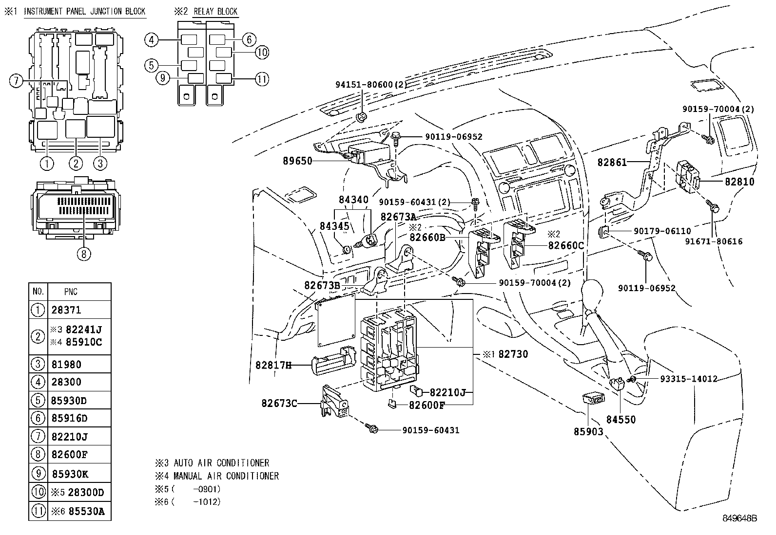 Exploded illustration 849648B