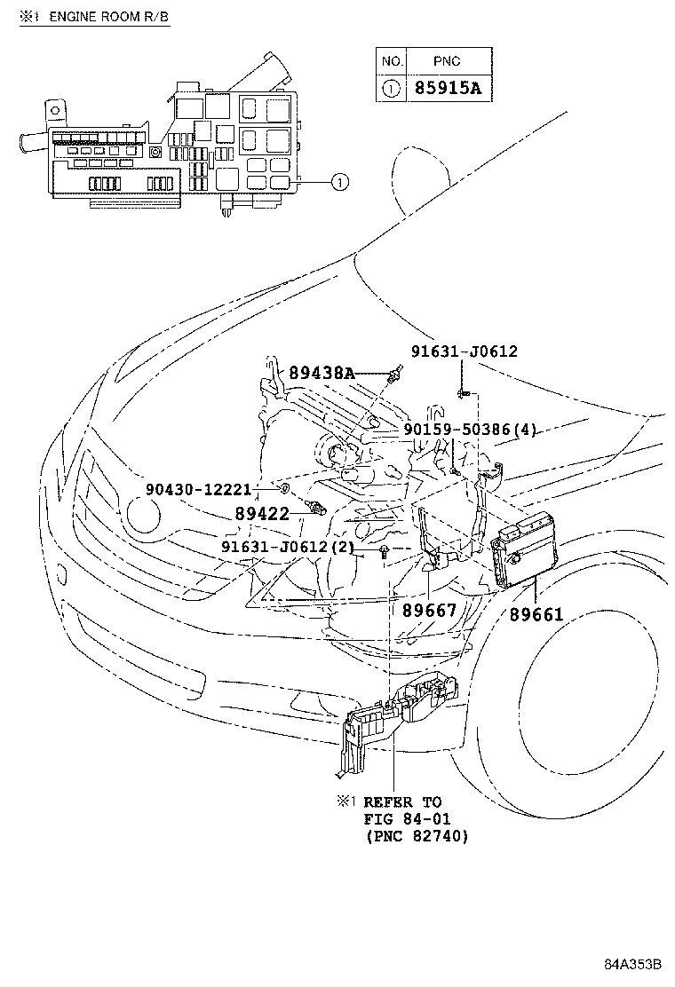 Exploded illustration 84A353B