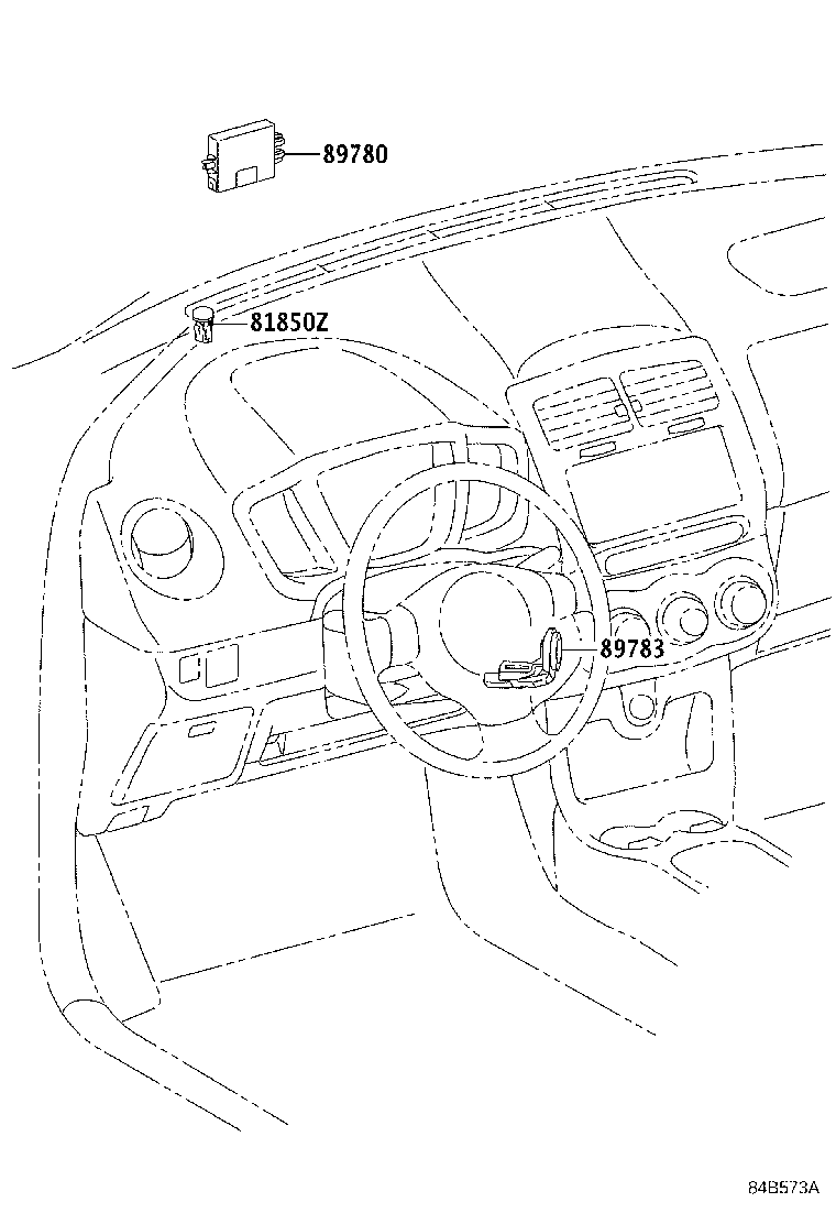 Exploded illustration 84B573A