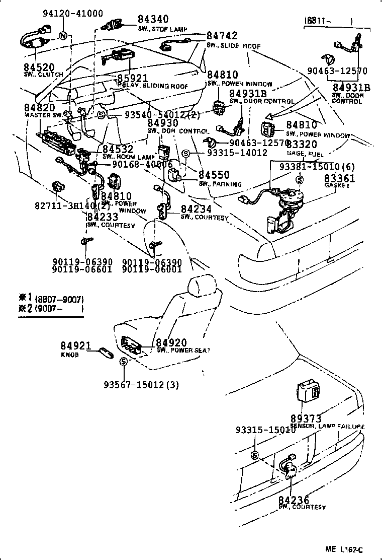Exploded illustration 84B985