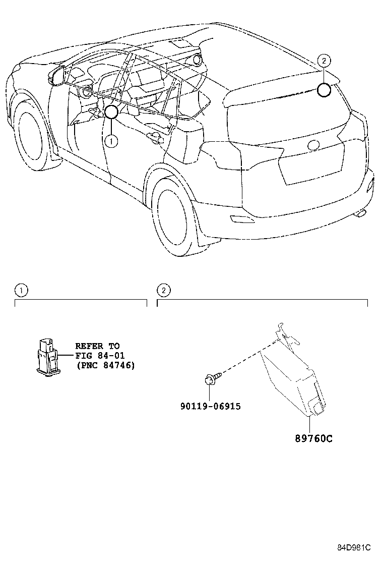 Exploded illustration 84D981C