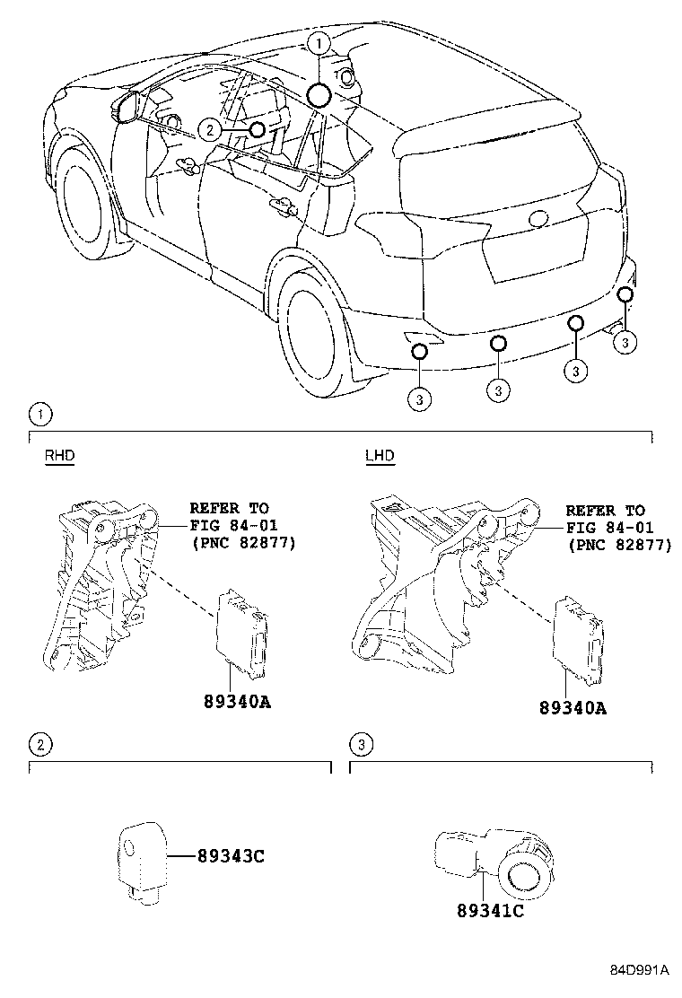 Exploded illustration 84D991A