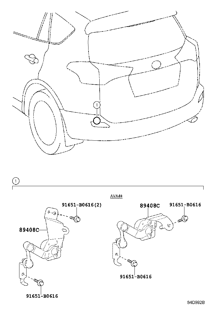 Exploded illustration 84D992B