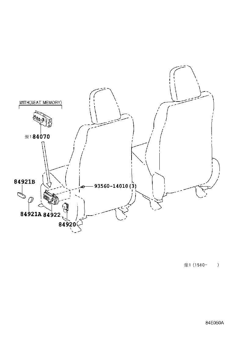 Exploded illustration 84E050A