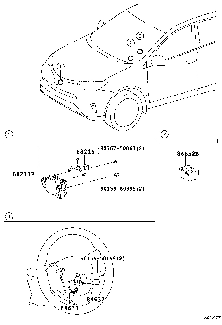 Exploded illustration 84G977
