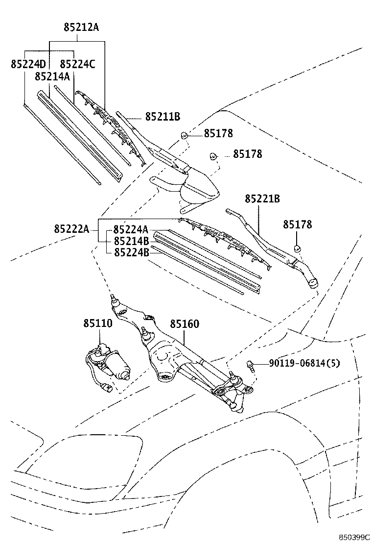Exploded illustration 850399C