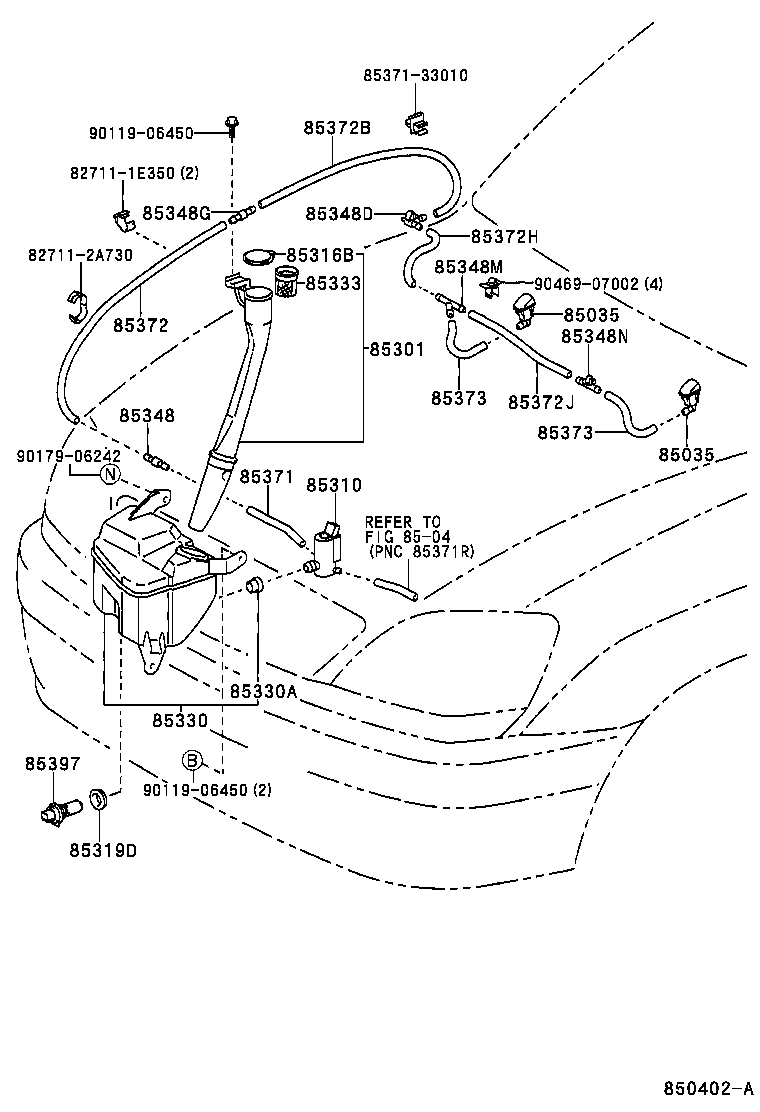 Exploded illustration 850402A