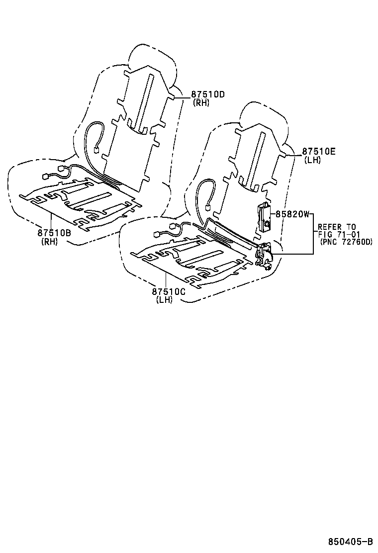 Exploded illustration 850405B