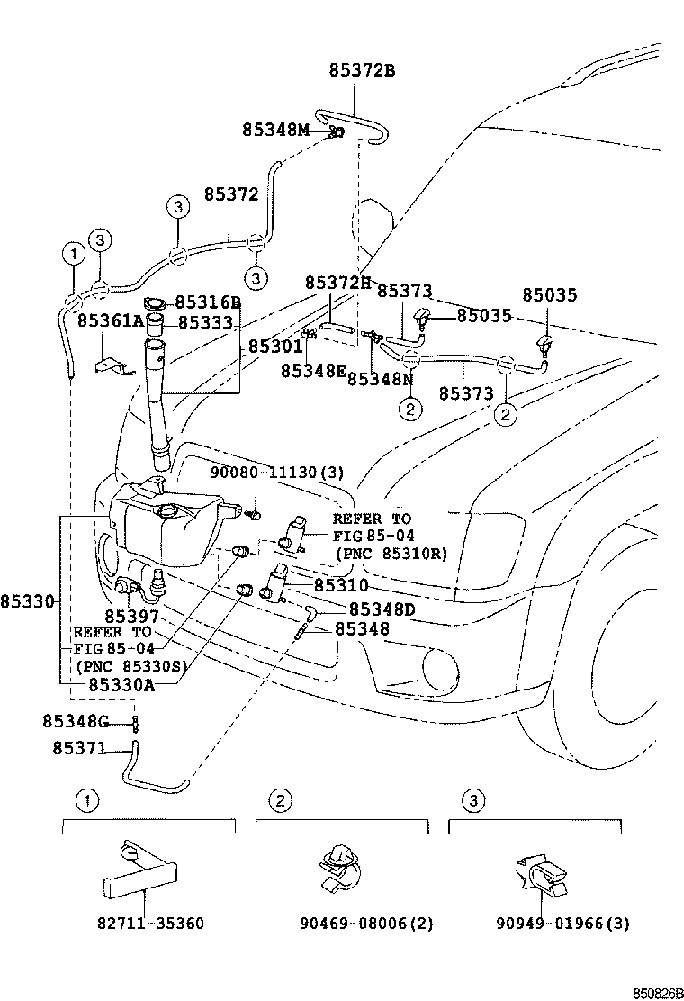 Exploded illustration 850826B