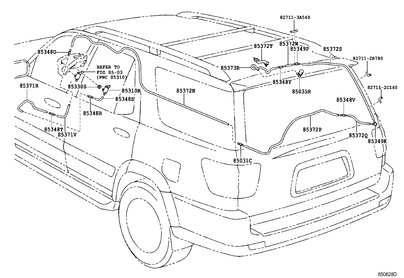 Exploded illustration 850828D