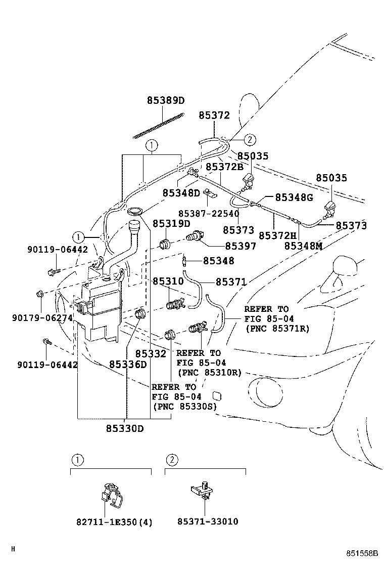 Exploded illustration 851558B
