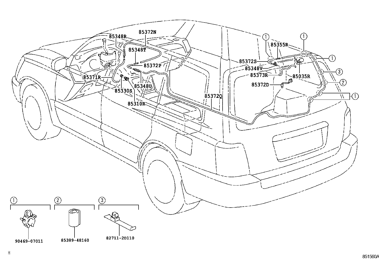 Exploded illustration 851560A