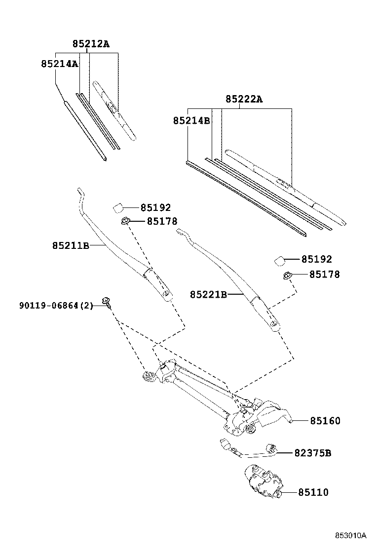 Exploded illustration 853010A