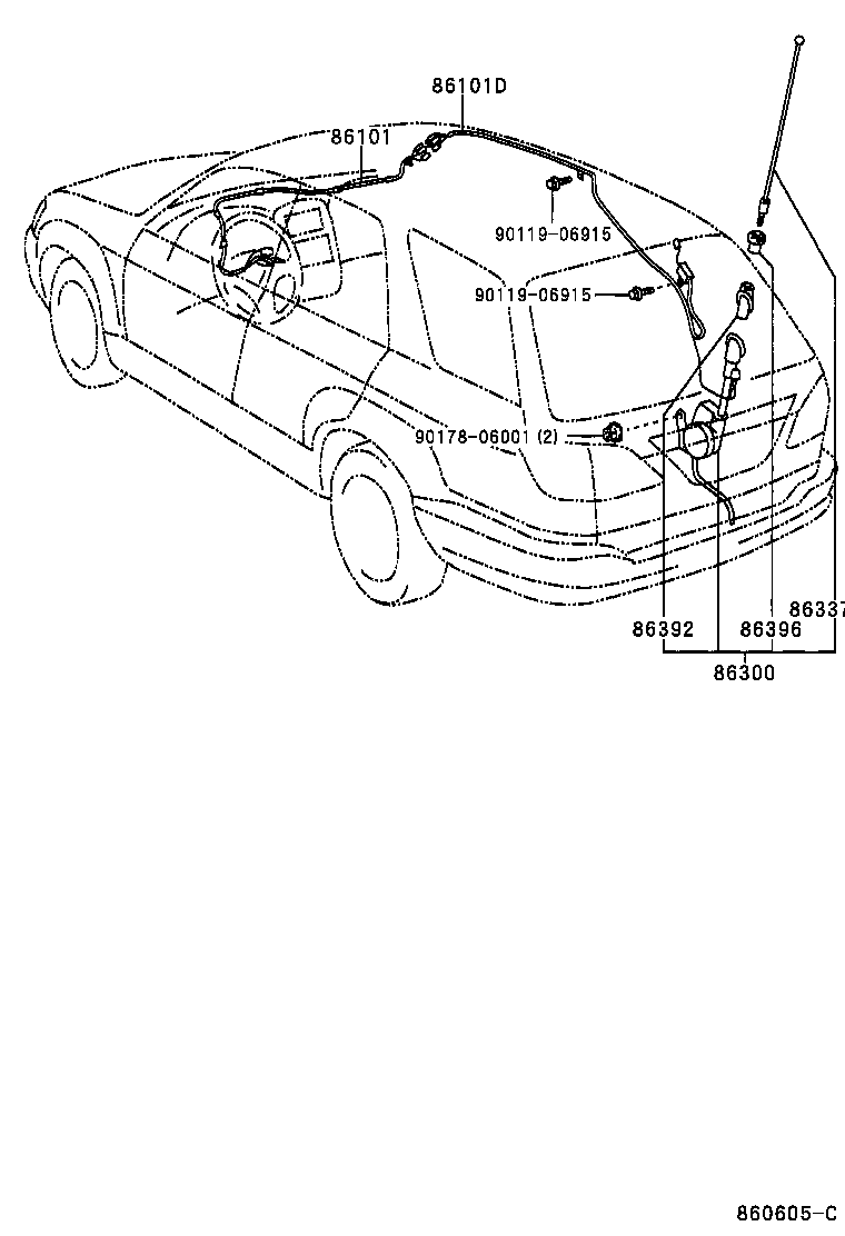 Exploded illustration 860605C
