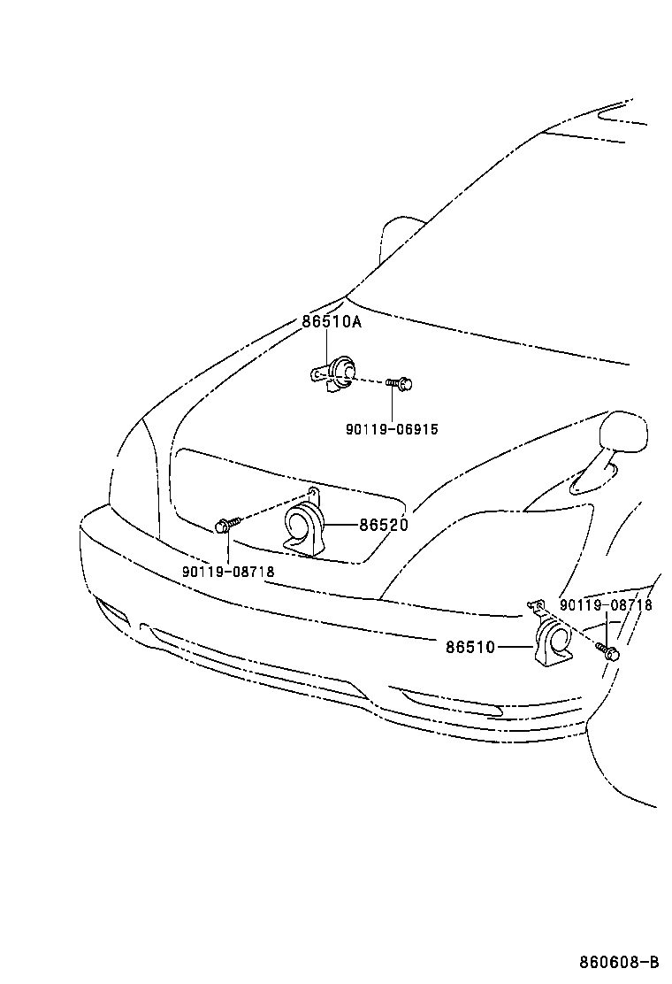 Exploded illustration 860608B