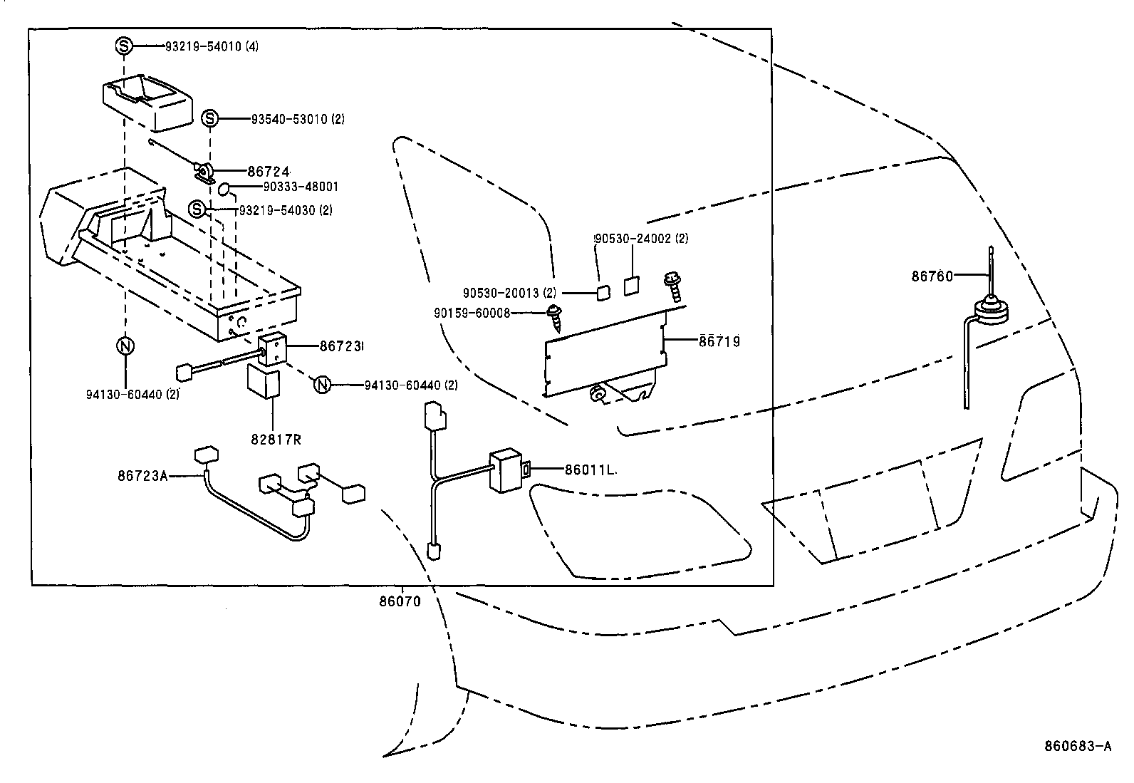 Exploded illustration 860683A