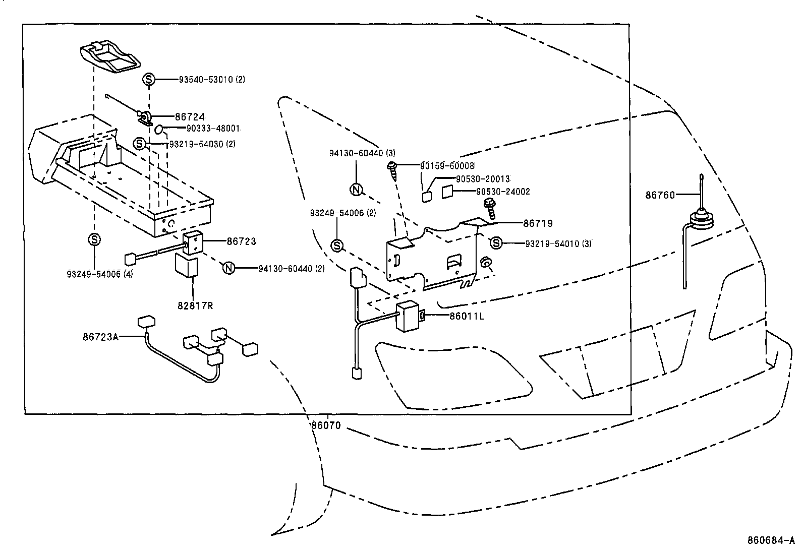 Exploded illustration 860684A
