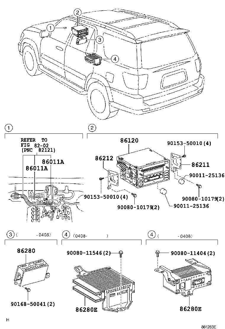 Exploded illustration 861263E