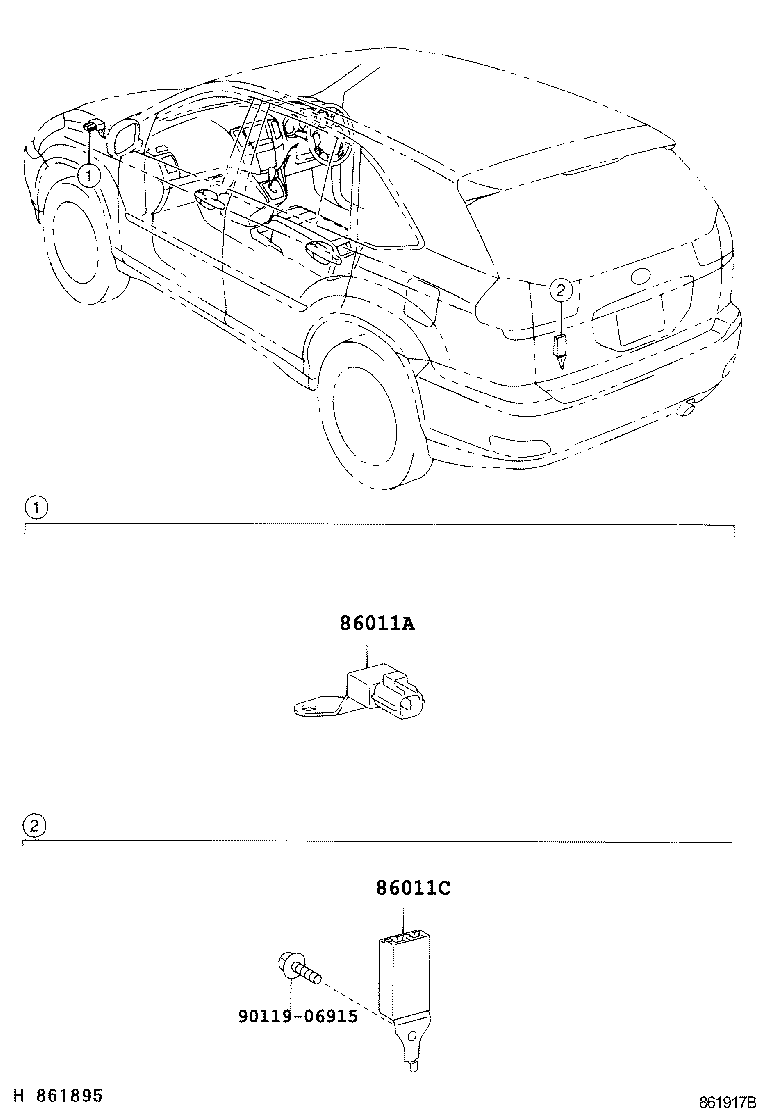 Exploded illustration 861917B