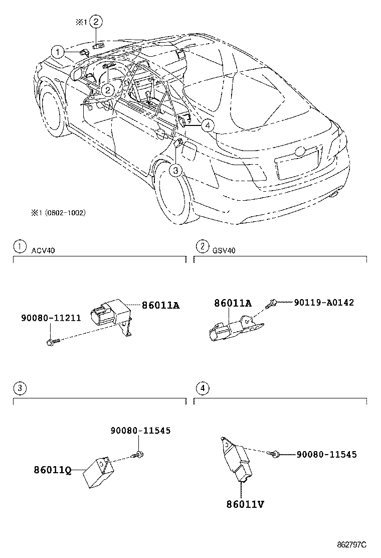 Exploded illustration 862797C