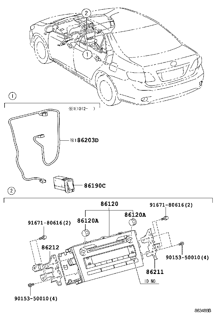 Exploded illustration 863488B