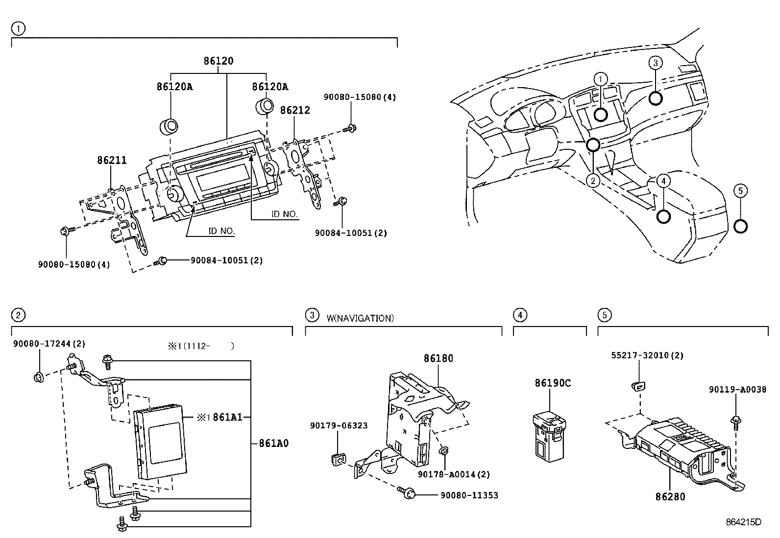 Exploded illustration 864215D