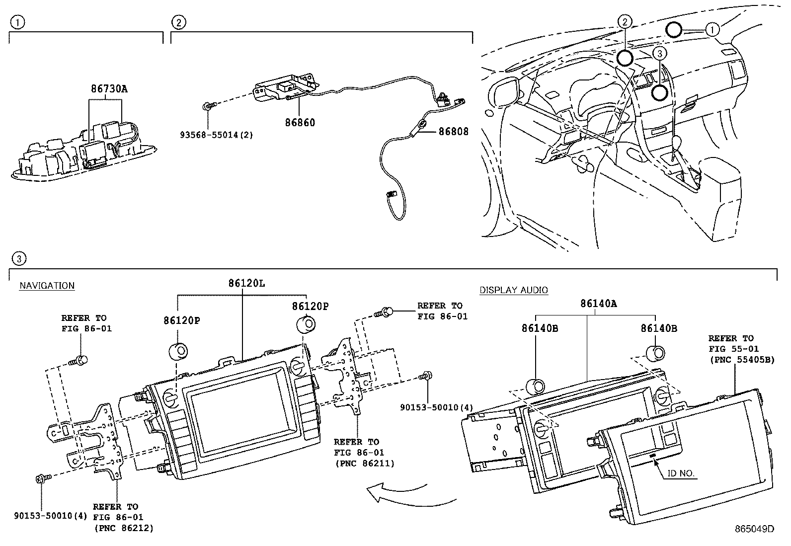 Exploded illustration 865049D