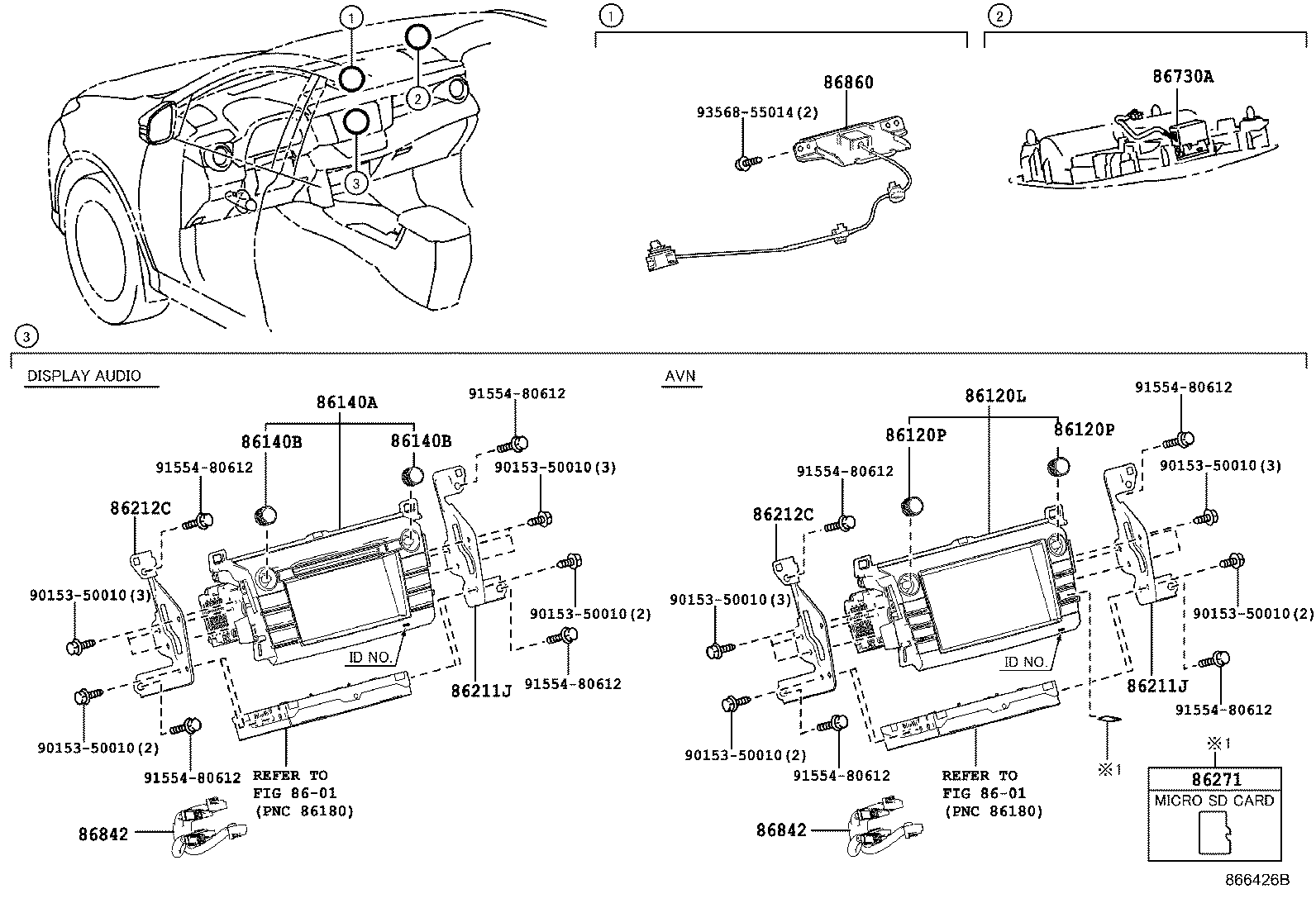 Exploded illustration 866426B