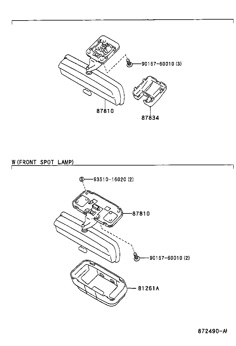 Exploded illustration 872490A