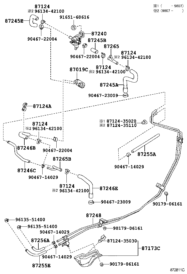 Exploded illustration 872811C