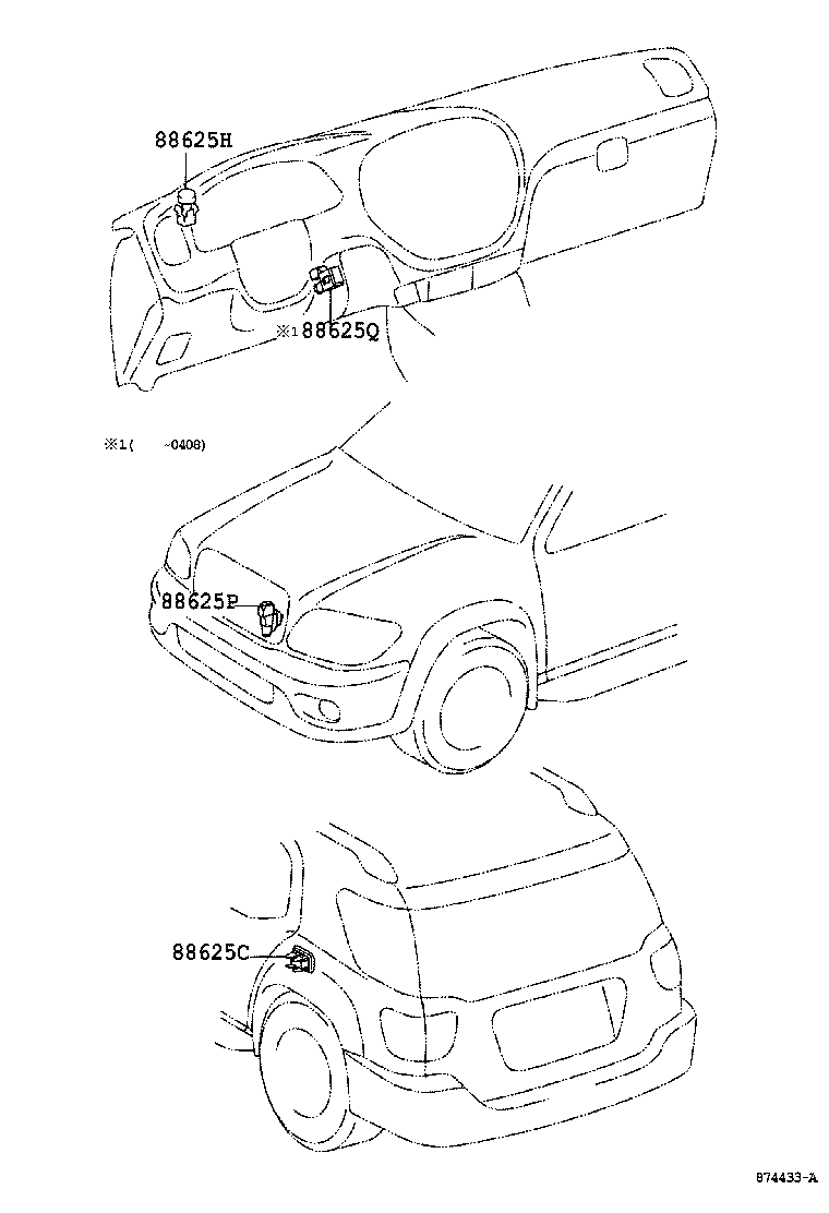 Exploded illustration 874433A