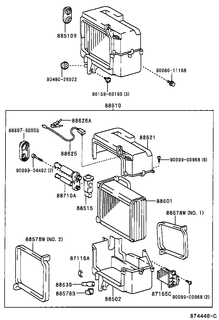 Exploded illustration 874446C