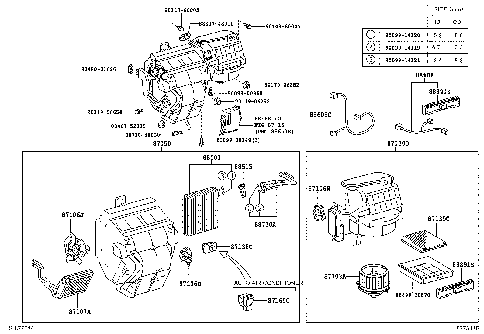 Exploded illustration 877514B