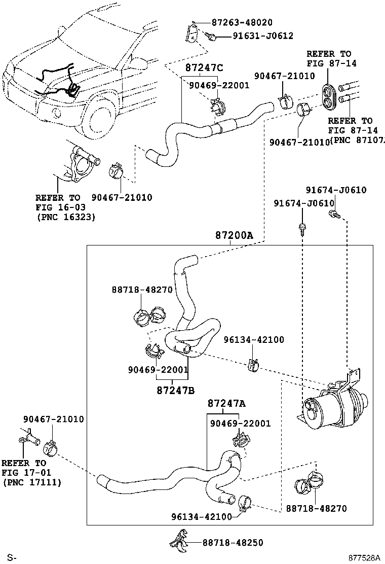 Exploded illustration 877528A