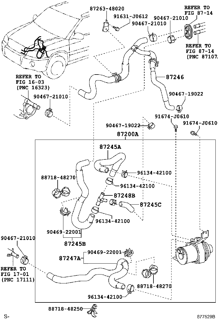 Exploded illustration 877529B