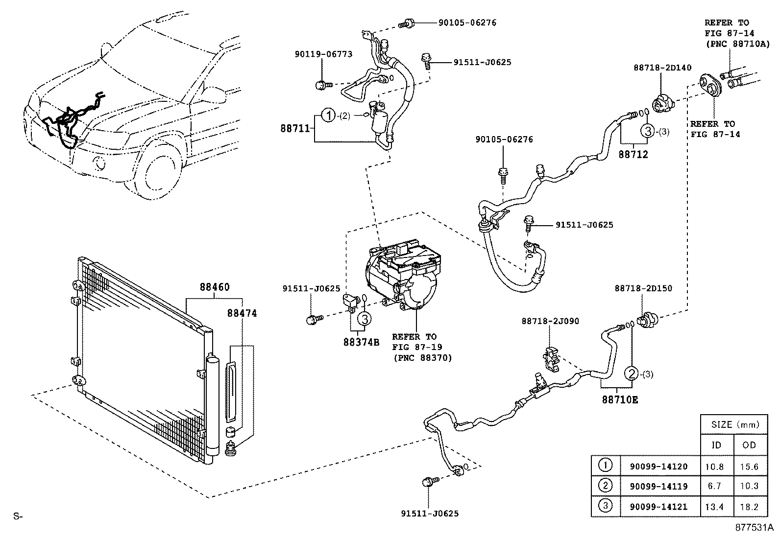 Exploded illustration 877531A