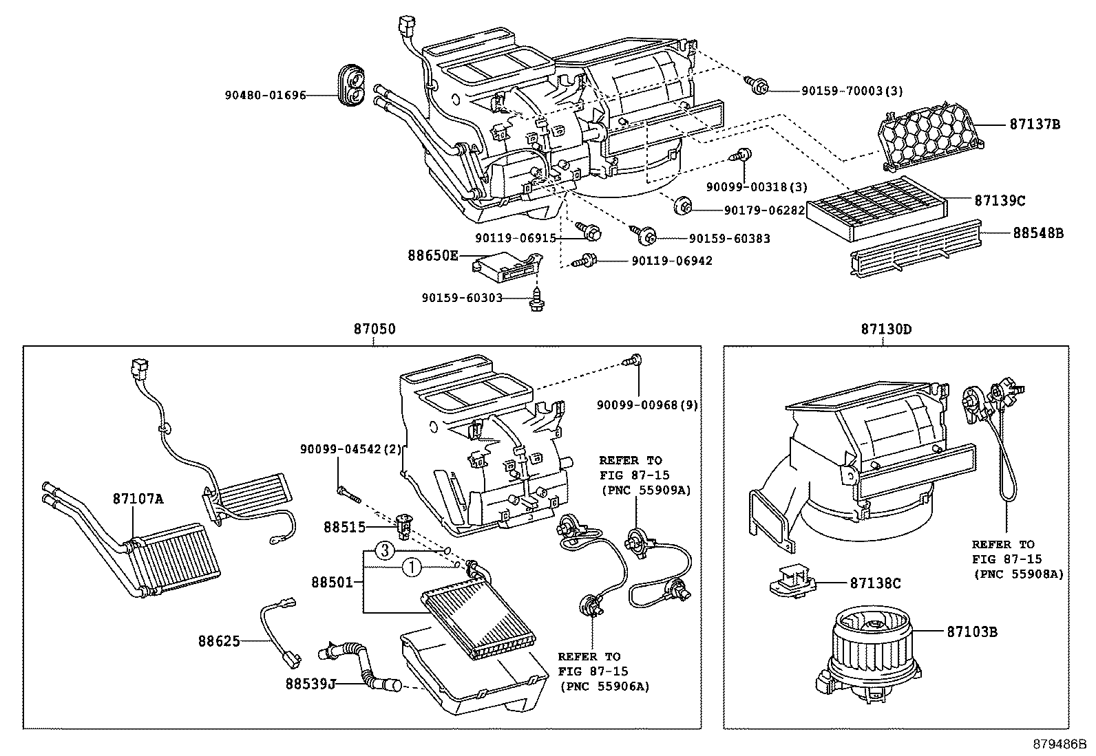Exploded illustration 879486B