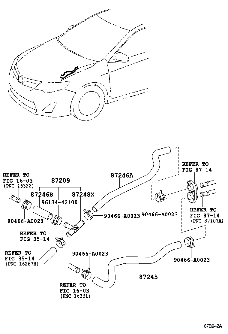 Exploded illustration 87B942A