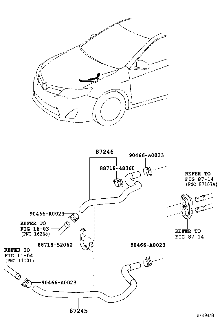 Exploded illustration 87B987B