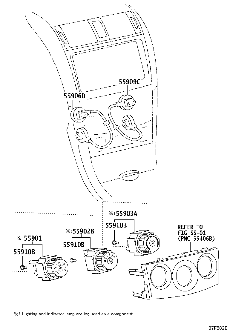 Exploded illustration 87F582B