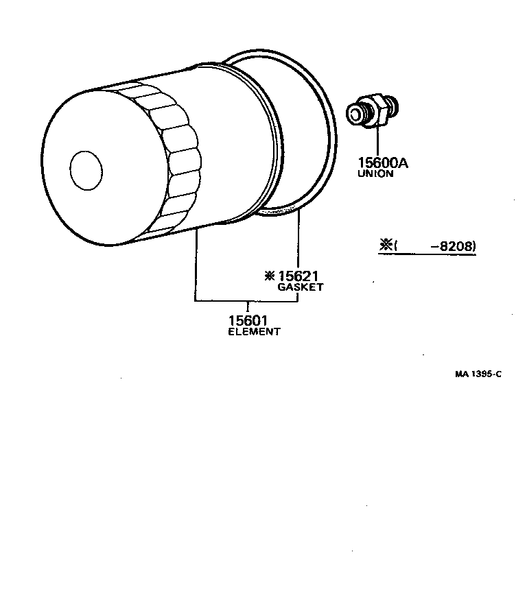 Exploded illustration MA1395C