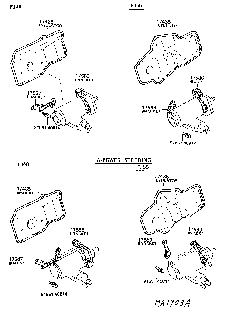 Exploded illustration MA1903A