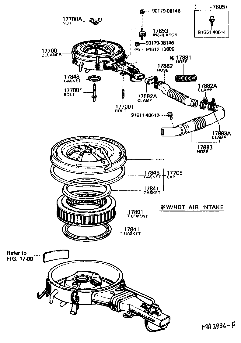Exploded illustration MA2936F