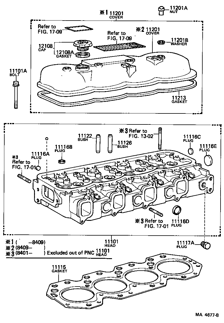Exploded illustration MA4677B