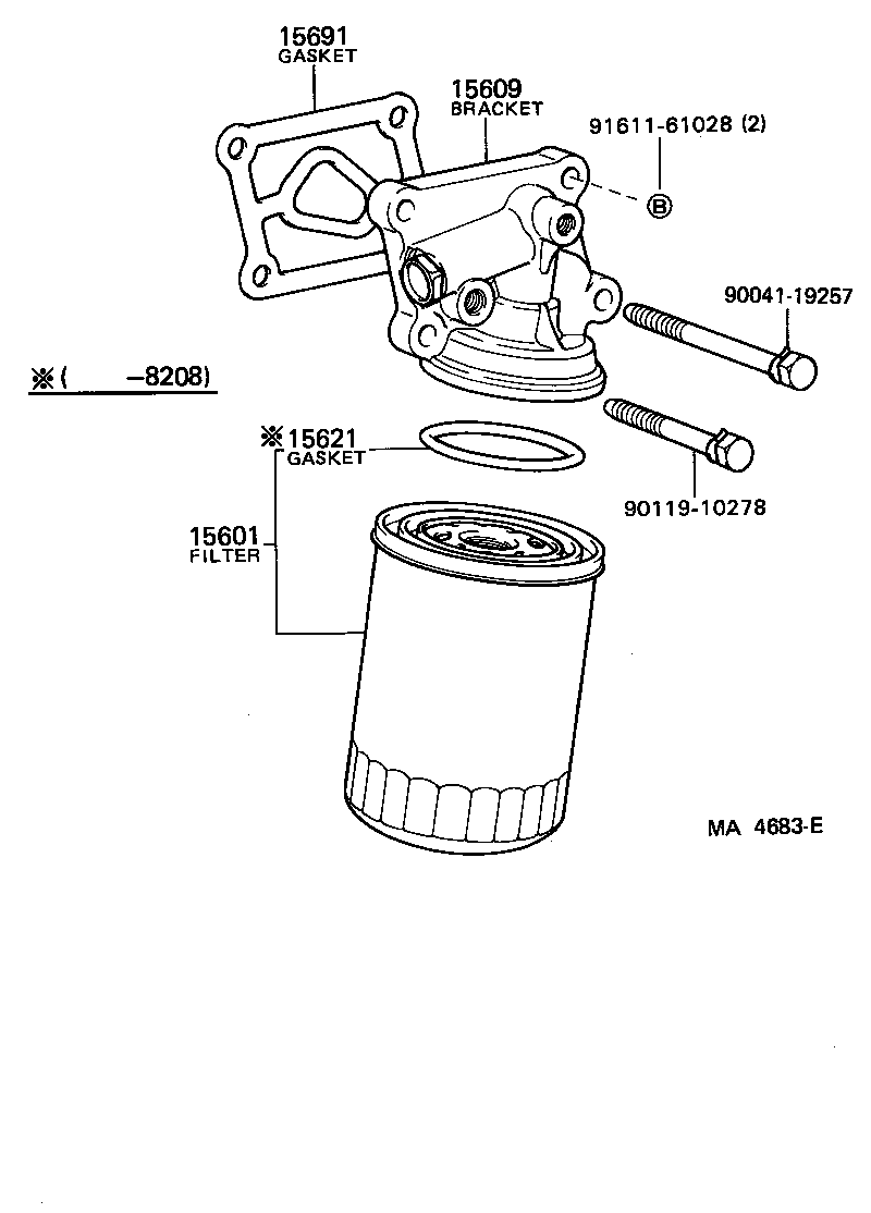 Exploded illustration MA4683E