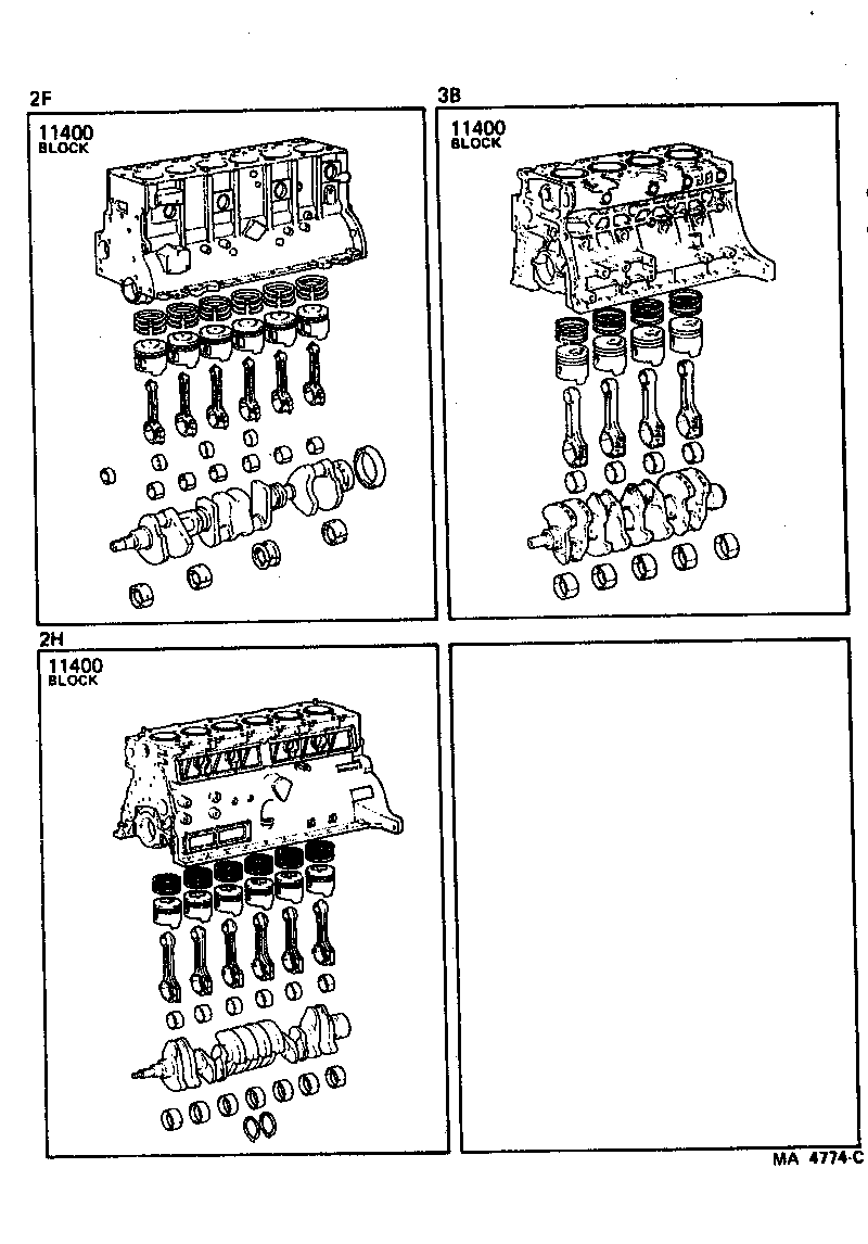 Exploded illustration MA4774C