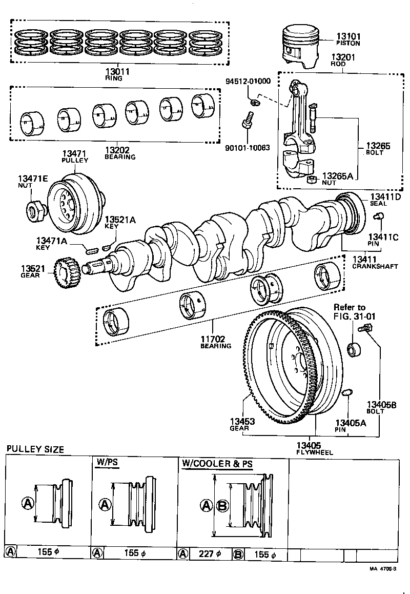 Exploded illustration MA4795B